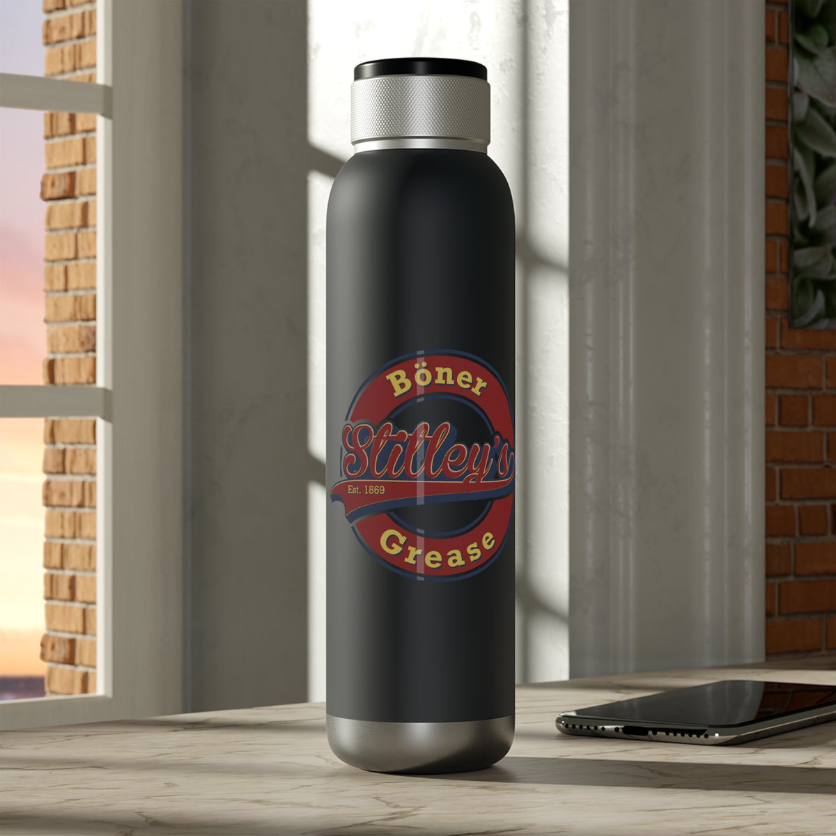 Stitley's Soundwave Copper Vacuum AUDIO Bottle 22oz